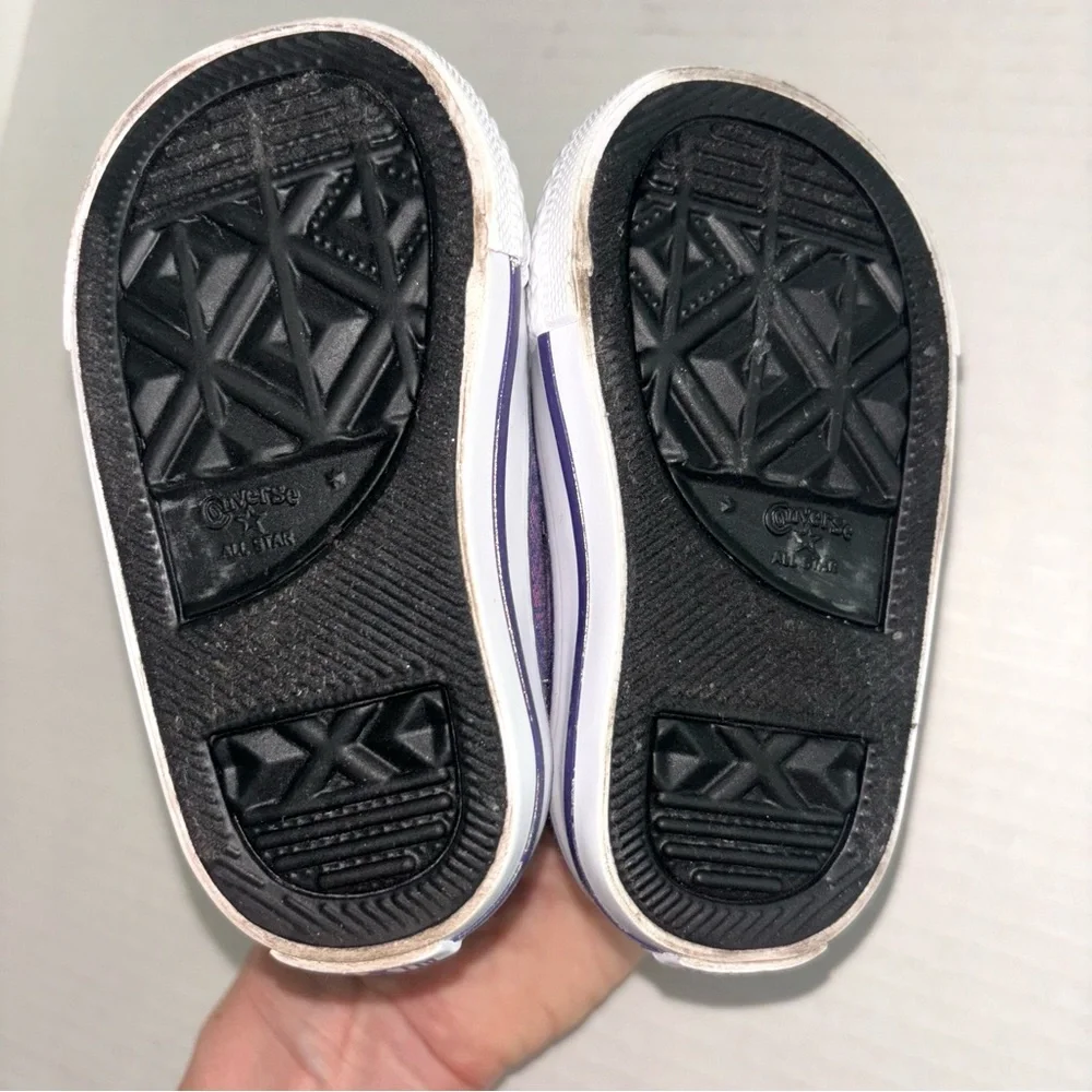 Converse Toddlers DC Superhero Supergirl Girls High Top Chuck Taylors Kid size 3